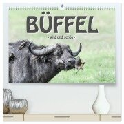 Büffel - wild und schön (hochwertiger Premium Wandkalender 2026 DIN A2 quer), Kunstdruck in Hochglanz - Robert Styppa
