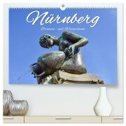 Nürnberg Brunnen - und Wasserspiele (hochwertiger Premium Wandkalender 2026 DIN A2 quer), Kunstdruck in Hochglanz - Bettina Hackstein