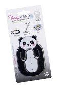 Flexistand (Panda) | flexibler Handyaufsteller | für alle Handys und Mini-Tablets | superflach | stufenlos verstellbar | hochkant und quer | passt in jede Hosentasche - 