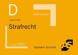 Cover-Bild zum Titel 'Definitionen Strafrecht' von 'Rolf Krüger, Jannina Schäffer'