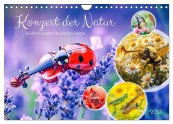 Konzert der Natur - Insekten spielen Musikinstrumente (Wandkalender 2025 DIN A4 quer), CALVENDO Monatskalender - Anja Frost