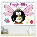 Pinguin-Elfe (hochwertiger Premium Wandkalender 2024 DIN A2 quer), Kunstdruck in Hochglanz - Elisabeth Stanzer