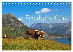 Friedliche Kühe (Tischkalender 2025 DIN A5 quer), CALVENDO Monatskalender - Christa Kramer
