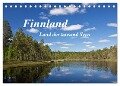 Finnland - Land der tausend Seen (Tischkalender 2024 DIN A5 quer), CALVENDO Monatskalender - Anja Ergler