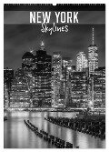 NEW YORK Skylines (Wandkalender 2024 DIN A2 hoch), CALVENDO Monatskalender - Melanie Viola