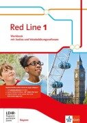 Cover-Bild zum Titel 'Red Line 1.Workbook mit Audios und Vokabelübungssoftware Klasse 5.  Ausgabe für Bayern ab 2017' von ''