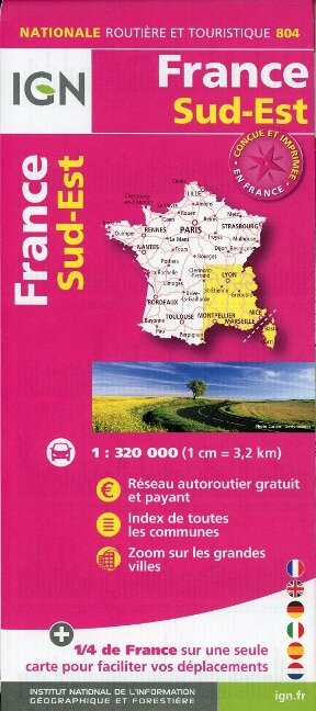 France Sud-Est 1:320 000 - 
