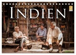 Alltag in Indien (Tischkalender 2025 DIN A5 quer), CALVENDO Monatskalender - Jens Benninghofen