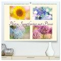 Blüten Symphonien mit Poesie (hochwertiger Premium Wandkalender 2025 DIN A2 quer), Kunstdruck in Hochglanz - Tanja Riedel