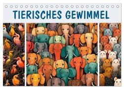 Tierisches Gewimmel (Tischkalender 2025 DIN A5 quer), CALVENDO Monatskalender - Erich Krätschmer