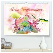 Lotus Blütenzauber (hochwertiger Premium Wandkalender 2026 DIN A2 quer), Kunstdruck in Hochglanz - Dusanka Djeric