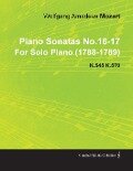 Cover-Bild zum Titel 'Piano Sonatas No.16-17 by Wolfgang Amadeus Mozart for Solo Piano (1788-1789) K.545 K.570' von 'Wolfgang Amadeus Mozart'