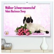 Cover-Bild zum Titel 'Walliser Schwarznasenschaf Valais Blacknose Sheep (hochwertiger Premium Wandkalender 2026 DIN A2 quer), Kunstdruck in Hochglanz' von 'Jeanette Hutfluss'