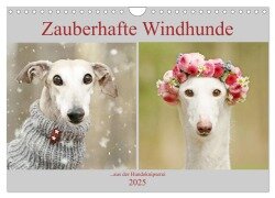 Zauberhafte Windhunde (Wandkalender 2025 DIN A4 quer), CALVENDO Monatskalender - Kathrin Köntopp