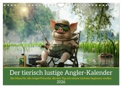 Der tierisch lustige Angler-Kalender (Wandkalender 2026 DIN A4 quer), CALVENDO Monatskalender - Peter Rübsamen