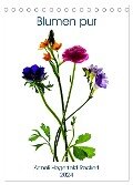 Blumen pur (Tischkalender 2024 DIN A5 hoch), CALVENDO Monatskalender - Anneli Hegerfeld-Reckert