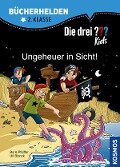 Cover-Bild zum Titel 'Die drei ??? Kids, Bücherhelden 2. Klasse, Ungeheuer in Sicht! (drei Fragezeichen Kids)' von 'Ulf Blanck, Boris Pfeiffer'