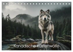Kanadische Küstenwölfe (Tischkalender 2025 DIN A5 quer), CALVENDO Monatskalender - Peter R. Stuhlmann