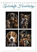 Zauberhafte Hundebabys (Tischkalender 2025 DIN A5 hoch), CALVENDO Monatskalender - Steffen Gierok-Latniak