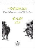 Tieronisch Eulen (Tischkalender 2024 DIN A5 hoch), CALVENDO Monatskalender - Stefan Kahlhammer