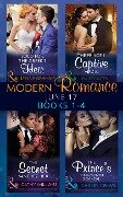 Cover-Bild zum Titel 'Modern Romance June 2017 Books 1 - 4' von 'Lynne Graham, Maisey Yates, Cathy Williams, Caitlin Crews'