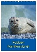 Robben Familienplaner (Wandkalender 2024 DIN A2 hoch), CALVENDO Monatskalender - Kattobello Kattobello