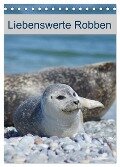 Liebenswerte Robben (Tischkalender 2025 DIN A5 hoch), CALVENDO Monatskalender - Kattobello Kattobello