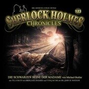 Cover-Bild zum Titel 'Die schwarzen Beine der Madame - Folge 123' von 'Sherlock Holmes Chronicles'