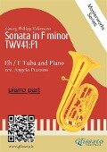 (piano part) Sonata in F minor- Eb/F Tuba and Piano - Angelo Piazzini, Georg Philipp Telemann
