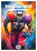 American Football. Paintings (Wandkalender 2025 DIN A2 hoch), CALVENDO Monatskalender - Rose Hurley