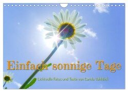 Einfach sonnige Tage (Wandkalender 2025 DIN A4 quer), CALVENDO Monatskalender - Carola Vahldiek