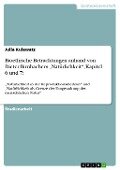 Bioethische Betrachtungen anhand von Dieter Birnbachers "Natürlichkeit", Kapitel 6 und 7: - Julia Kulewatz