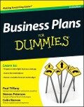 Business Plans For Dummies - Colin Barrow, Paul Tiffany, Steven D. Peterson