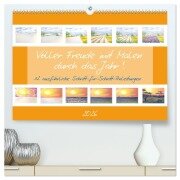 Voller Freude mit Malen durch das Jahr! 12 ausführliche Schritt-für-Schritt-Anleitungen (hochwertiger Premium Wandkalender 2026 DIN A2 quer), Kunstdruck in Hochglanz - Michaela Schimmack