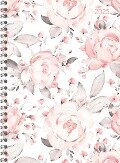 Ladytimer Ringbuch Roses 2025 - Taschen-Kalender A5 (15x21 cm) - Schüler-Kalender - Weekly - Ringbindung - 128 Seiten - Alpha Edition - 