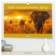 Hallo faszinierendes Afrika (hochwertiger Premium Wandkalender 2026 DIN A2 quer), Kunstdruck in Hochglanz - Liselotte Brunner-Klaus