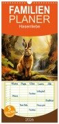 Cover-Bild zum Titel 'Familienplaner 2026 - Hasenliebe mit 5 Spalten (Wandkalender, 21 x 45 cm) CALVENDO' von 'Sabine Löwer'