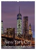 New York City Geburtstagskalender (Wandkalender 2024 DIN A2 hoch), CALVENDO Monatskalender - Thomas Klinder