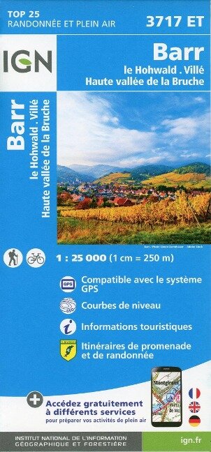 Barr.Le Howald.Villé.Haute Vallée de la Bruche 1:25 000 - 