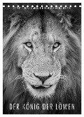 FineArt in Black and White: Der König der Löwen (Tischkalender 2025 DIN A5 hoch), CALVENDO Monatskalender - Ingo Gerlach