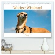 Witziger Windhund - Portugiesischer Galgo (hochwertiger Premium Wandkalender 2026 DIN A2 quer), Kunstdruck in Hochglanz - Meike Bölts