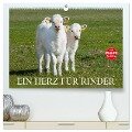 Ein Herz für Rinder (hochwertiger Premium Wandkalender 2024 DIN A2 quer), Kunstdruck in Hochglanz - Sigrid Starick