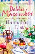 Cover-Bild zum Titel 'Hannah's List' von 'Debbie Macomber'