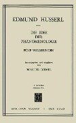 Die Idee der Phänomenologie - W. Biemel, Edmund Husserl