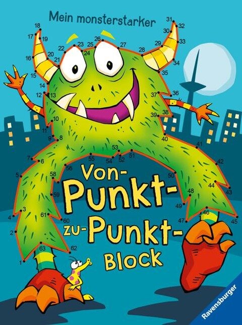 Ravensburger Mein monsterstarker Von-Punkt-zu-Punkt-Block - Für Kinder ab 5 Jahren - 