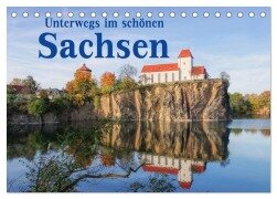 Unterwegs im schönen Sachsen (Tischkalender 2025 DIN A5 quer), CALVENDO Monatskalender - LianeM LianeM