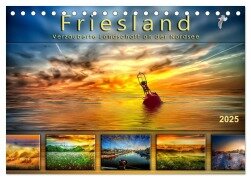 Friesland, verzauberte Landschaft an der Nordsee (Tischkalender 2025 DIN A5 quer), CALVENDO Monatskalender - Peter Roder