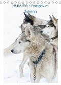 Huskies - Portraits im Schnee (Tischkalender 2023 DIN A5 hoch) - Liselotte Brunner Klaus