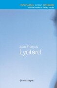 Cover-Bild zum Titel 'Jean-François Lyotard' von 'Simon Malpas'