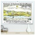Matthäus Merian - Bodensee mit Hochrhein bis Schaffhausen (hochwertiger Premium Wandkalender 2025 DIN A2 quer), Kunstdruck in Hochglanz - Claus Liepke